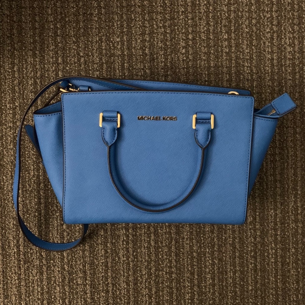 Michael Kors Leather Satchel (Selma)